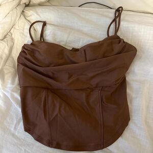 New Made USA Women's Brown Crop-top